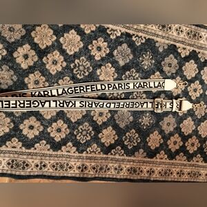 Karl Lagerfeld Paris Black and White Belt